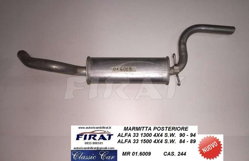 MARMITTA ALFA 33 1300 1500 4X4 S.W. POST. (6009) - Clicca l'immagine per chiudere